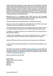 Temporary Road Closure