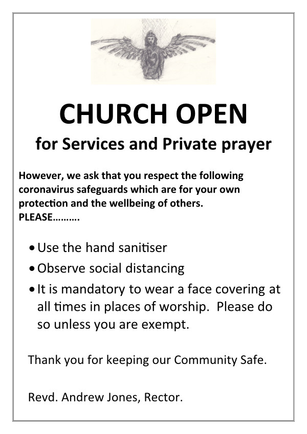 Church Open notice